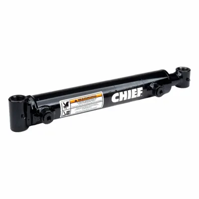 CHIEF Welded Hydraulic Cylinder: 8 in Bore Dia., 20 in Stroke Lg, 36 in Retracted Lg - Cross-Tube Mount Welded Hydraulic Cylinders