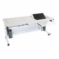 VERSADESK Standing Desk: White, Wood, 60 in Overall Wd, 30 in Overall Dp, 36 in Max Desktop Ht (MPN RST6030-WW)
