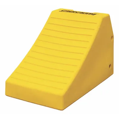 CHECKERS Wheel Chock: Cranes/Loaders/Small Vehicles, Urethane, 24 in Overall Lg - Mining Equipment Wheel Chocks