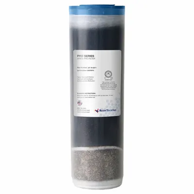 RESINTECH Carbon/KDF 85 Cartridge: Bacteria/Chlorine/Metals/Organic Contamination, AGC50C/KDF85 - Water Purification Cartridges & Filters