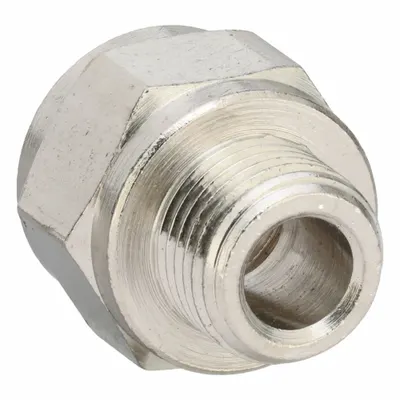 LEGRIS Metal Pipe Straight: Straight, 1/8 in x 1/8 in - Threaded Medium-Pressure Pipe Fittings