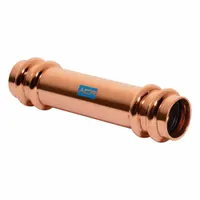 STREAMLINE Crimp Coupling Fitting: Straight, 1 3/8 in CTS x 1 3/8 in CTS size, Press-fit x Press-fit (MPN RP01956)