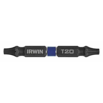 IRWIN Double Ended Driver Bit: Imperial/Metric, Power, T20 – Torx Bit Size and Type Side 1 - Double-Ended Driver Bits