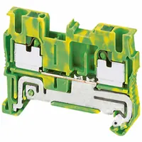 SCHNEIDER Terminal Block: DIN Rail Mounting Type, Push-In Wire Termination, 2 Wire Terminals (MPN NSYTRP22PE)