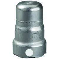 VIEGA MEGAPRESS Crimp Fitting Cap: 3/4 in Pipe Size, Press-fit, Carbon Steel, FKM (MPN 84105)