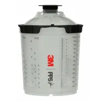 3M Spray Gun Cup Liner Kit: Spray Gun Cup Liner Kit, PPS, Plastic, Spray Cup Systems (MPN 26000)