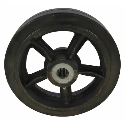 Dayton Wheel: 10 in Overall Ht, 10 in H x 2 3/4 in W, 10 in Overall Lg, Metal/Rubber - Hand Truck Wheels, Bearings, Brakes & Axles