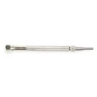 WESTWARD Pocket Scriber: Straight, Round, Steel, Knurled, Nonmagnetic, Removable Tip, Threaded Tip
