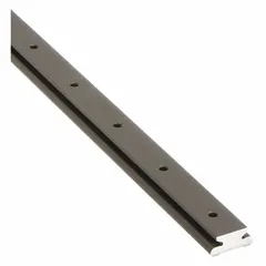 Aluminum linear guide rail, 470 mm length, 15 mm width, 9.2 mm height. Suitable for precision motion control in automated assembly, packaging, and medical equipment where compact, corrosion-resistant guidance is required.