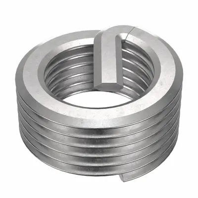 OEM Free-Running Tanged Helical Insert, 1/8"-27 Thread, Plain, 10-Pack - Free-Running Tanged Helical Inserts