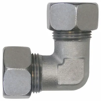 BRENNAN INDUSTRIES Compression Fitting Elbow: 22 mm OD x 22 mm OD size - Flareless Bite-Type Stainless Steel Compression Fittings