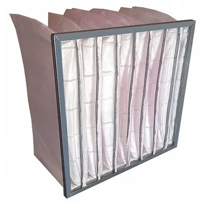 OEM Pocket Air Filter: 24 in x 24 in x 22 in, MERV 13, Pink, Synthetic - MERV 13 Pocket Air Filters