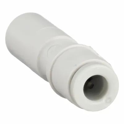 SMC Push-Fit Adapter Fitting: 4 mm OD x 8 mm OD Size, Push-to-Connect x Push-to-Connect - Polybutylene & Brass Tube Fittings