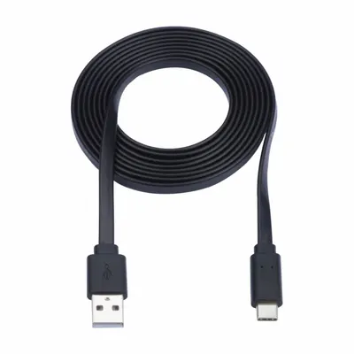 EATON TRIPP LITE Usb Cable: Type A End 1, Type C End 2, Black, 3 ft Lg - Flat USB Cables