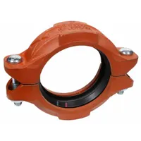GRUVLOK Clamp Coupling: Clamp, 4 in x 4 in, Ductile Iron, NBR Seal, 300 psi @ 150° F (MPN 0390013696)
