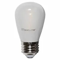 MAXLED Compact LED Bulb: Medium Screw (E26), LED, (S) Sign, S14, 2 W Watt, 2700K, Frosted, 120V AC (MPN FF2S14ND27)