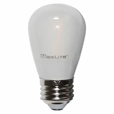 MAXLED Compact LED Bulb: Medium Screw (E26), LED, (S) Sign, S14, 2 W Watt, 2700K - Medium Screw Base (E26) Lamps