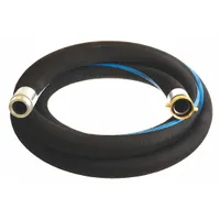 Water Suction and Discharge Hose: 4 in Hose Inside Dia., 150 psi, Black, 4 in x 4 in Fitting Size (MPN RSG400-25MF-G)