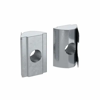 FATH INC. Roll In T-Nut: M8 Size, For 8 mm Slot Wd, 15 Series/40 Series, Single Center - Roll-In T-Nuts