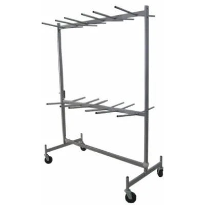 Dayton Chair Cart: 500 lb, 43 1/2 in L x 31 5/8 in W x 74 in H, For 48 Chairs - Hanging Racks for Folding Chairs