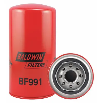 BALDWIN FILTERS Fuel Filter: Spin-On, 3 11/16 in Outside Dia, 1"-14 Thread Size, Cellulose - Spin-On Fuel Filters
