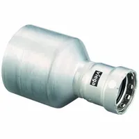 VIEGA MEGAPRESS Crimp Fitting: 3 in Pipe x 2 in Pipe Size, FTG x Press-fit, FKM (MPN 98335)
