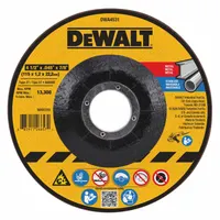 DEWALT Depressed Center Cut-Off Wheel: Type 27, 4 1/2" x 0.045" x 7/8", Aluminum Oxide, 60 Grit (MPN DWA4531)