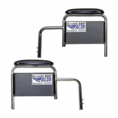 This removable desk armrest includes arm pads and is designed for Traveler brand wheelchairs. It is compatible with ALCO, Chrome Sport, Drive, Everest and Jennings, Guardian, and Traveler models. The armrest provides support and comfort for wheelchair users during daily activities.