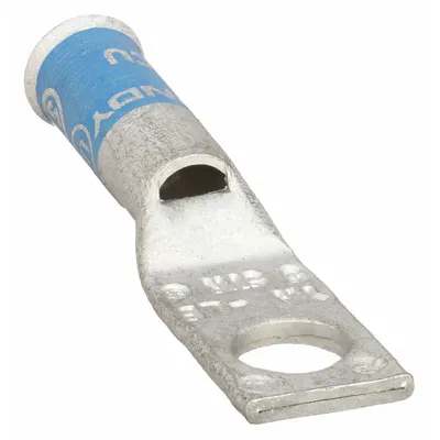 BURNDY YA5CLB One-Hole Compression Lug, 5 AWG, 1/4 in Stud - One-Hole Compression Lugs