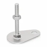 JW WINCO Male-End Leveling Mount: Swiveling Stud, 3/8"-16 Thread Size, 3,147 lbf Capacity (MPN 43-80-3/8X16-100-D0-SK)