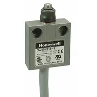 HONEYWELL Non Plug-In Limit Switch: Plunger Actuator, Metallic, Plunger, 2 Mounting Holes, 914CE (MPN 914CE18-9)