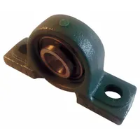 NTN Pillow Block Bearing: 1 1/2 in Bore, Cast Iron, Set Screws, 1 59/64 in Shaft Ht, 3,700 RPM, Open (MPN UCP208-108D1)