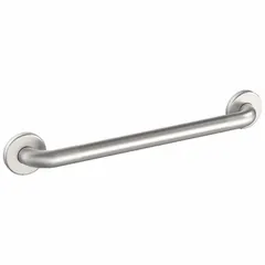 This straight grab bar is constructed of stainless steel with a peened satin finish. It measures 42 inches in length with a 1 1/4 inch diameter. Designed for wall mounting in bathrooms, showers, and other areas requiring secure hand support.