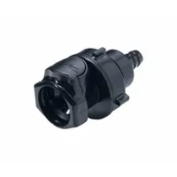 Quick Connection Coupling: Straight, 3/8 in ID Size, Quick-Disconnect Coupler x Barbed, Polysulfone (MPN HFCD16657)