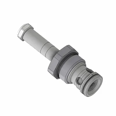 Parker Poppet Valve: Steel, Screw-In, Two Positions, Normally Closed, Two-Way - Solenoid Cartridge Valves