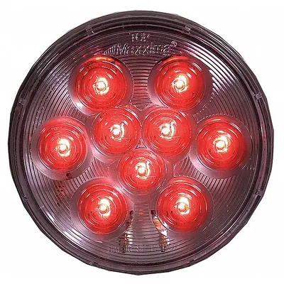 MAXXIMA Stop/Turn/Tail Light: LED, Stop, Turn, and Tail Combo Light, Clear, Round - Stop, Turn & Tail Combination Lights