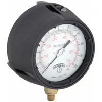 WINTERS Process Pressure Gauge: 0 psi to 100 psi, White, 4 1/2 in Dial, 1/4 in NPT Male, Bottom, PPC (MPN PPC5084-G-SG.)