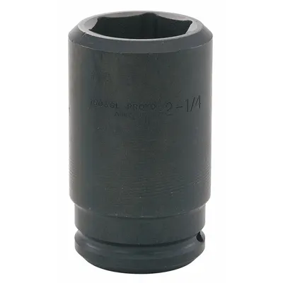 PROTO Impact Socket: 1 1/2 in Drive Size, SAE, 3 15/16 in Socket Size, 6-Point - 1-1/2" Drive Impact Sockets