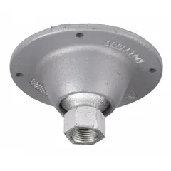Cast iron weatherproof cover for single-gang outlet boxes. Gray finish. 4 1/2 in overall height. Compatible with JB series outlet boxes. Used to enclose and protect electrical connections in outdoor or damp locations.