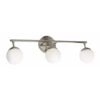 Pearl 3 Light LED Vanity: Satin Nickel, 1,175 lm_1,500 lm, 3000K, 15 W, 120V AC, Dimmable, 24 in Lg (MPN PRLV2408L30D1SN)