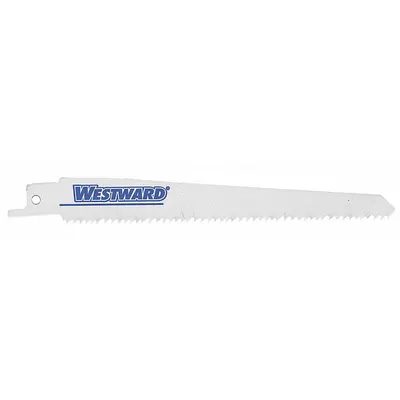 WESTWARD Reciprocating Saw Blade: 5 Teeth per Inch, 6 in Blade Lg, 1.3 mm Blade Thick - General Purpose Blades
