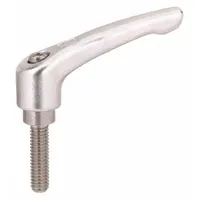 KIPP Adjustable Handle: SS, 1/4"-20 Thread, 20 mm Thread Lg, 40 mm Lg (MPN K0124.1A2X20)