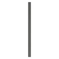 ASI GLOBAL Partition Column: Plastic Polymer, Pebble, Black, 82 in Ht, 4 in Wd, 1 in Thick (MPN 40-90870453-9205)