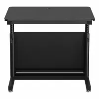 VERSADESK Standing Desk: Black, Wood, 36 in Overall Wd, 30 in Overall Dp, 36 in Max Desktop Ht (MPN CTL3630-BB)