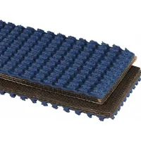 High-Grip Multi-Ply Conveyor Belt: 8 in Belt Wd, 5/16 in Belt Thick, Cut to Lg (15 ft Min), Blue (MPN 20104377-08)