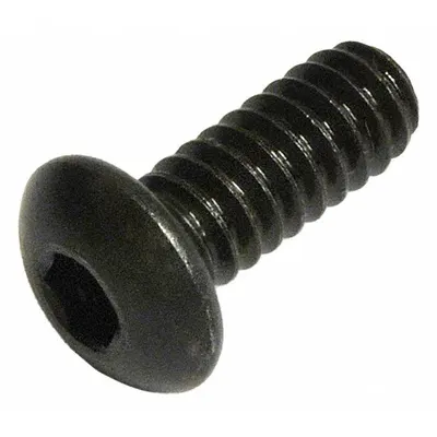 KERR LAKESIDE Socket Head Cap Screw: 1/4"-28 Thread Size, 3/8 in Lg, Button, Black Oxide - Button Head Socket Cap Screws