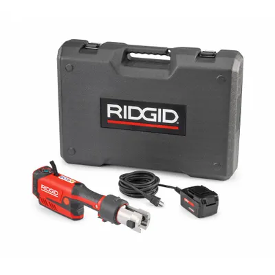 RIDGID Cordless Press Tool: 18V Li-Ion, Std, Inline, For 1/2 in to 4 in Pipe - Ridgid Press Fitting Tools