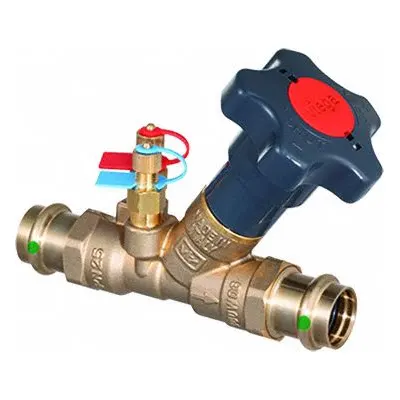 VIEGA PROPRESS Balancing Valve: Manual, Press, 12.84 gpm – 29.8 gpm, 12.84 gpm Min. Flow Rate - Manual Balancing Valves