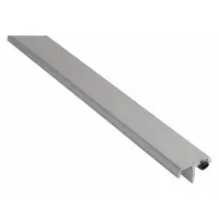 Door astragal seals the vertical gap between double doors. Aluminum flange provides rigid mounting; neoprene insert compresses for a flexible seal. 8 ft length for standard door heights