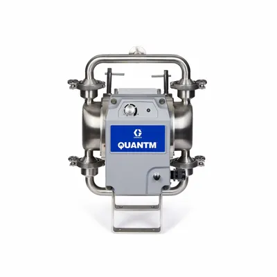 GRACO Electric Diaphragm Pump: CF8M Stainless Steel Body, Single Phase, 100-120V AC - FDA-Compliant EODD Pumps